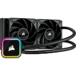 Corsair iCUE H100i RGB ELITE Processor All-in-one liquid cooler 12 cm Black 1 pc(s)