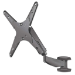 Manhattan Wall Mount for TV & Monitors (Spring Arm 3 pivots), For screens 17" to 55", VESA compatability: all between 75x75mm and 400x400mm - check the dimensions of the four mounting holes on back of screen to ensure it fits, Max 30kg, Black, Bracket