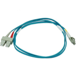 Monoprice 6390 InfiniBand/fibre optic cable 39.4" (1 m) LC SC OFNR OM3 Aqua color, Blue