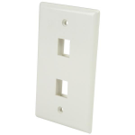 StarTech.com PLATE2WH wall plate/switch cover White