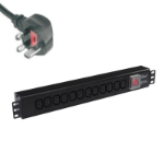 POWERDATA 12 WAY 19 INCH RACK PDU IEC SKTS TO 13A PLUG - HORIZONTAL