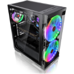 RAIJINTEK Silenos Pro Midi Tower Black, Transparent