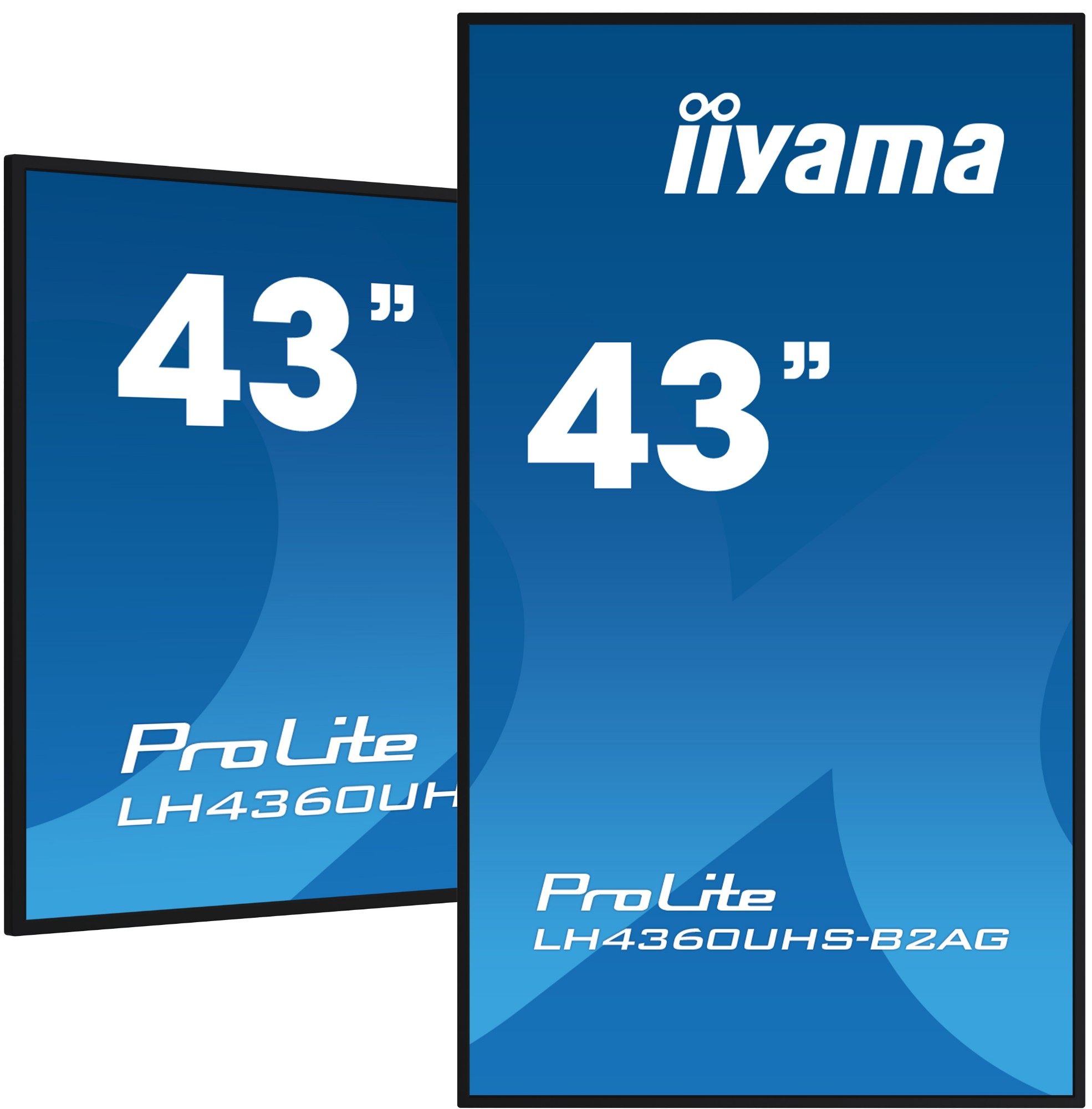 iiyama 43" 4K UHD professional digital signage display with advan