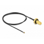 DeLOCK 12661 coaxial cable 0.5 m RP-SMA MHF 4L LK Black