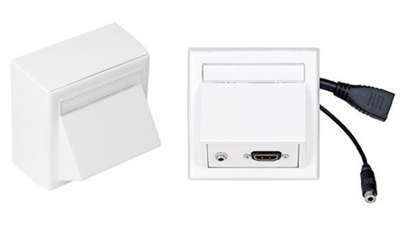 Image of Vivolink WI221170 socket-outlet HDMI + 3.5mm White