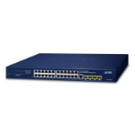 PLANET IPv4/IPv6, 24-Port Managed L2/L4 Gigabit Ethernet (10/100/1000) 1U Blue