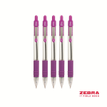 Zebra Z-Grip Retractable Ballpoint Pen Violet ink Box 12