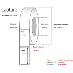 Capture CA-LB3059 printer label White