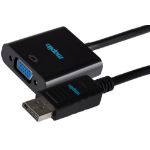 Maplin MAPDPVGA.23 video cable adapter 0.23 m DisplayPort VGA (D-Sub) Black