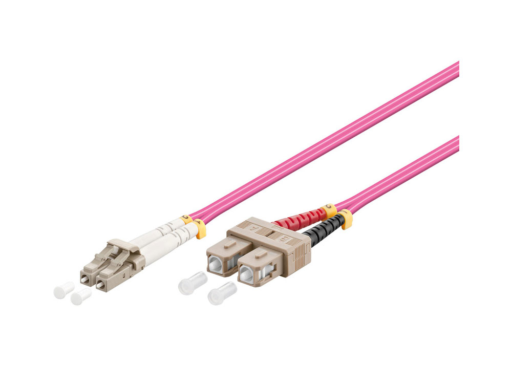 Alcasa LC/SC, 10m InfiniBand/fibre optic cable Violet