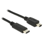 DeLOCK 83603 USB cable 1 m USB 2.0 USB C Mini-USB B Black