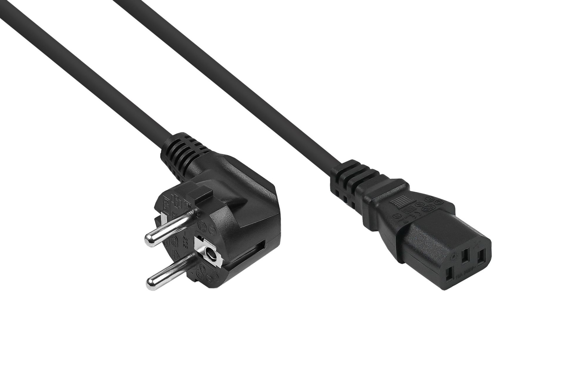 Kabelmeister SK0130-S018 power cable Black 1.8 m Power plug type E+F IEC C13