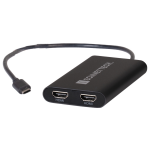 Sonnet USBC-DHDMI video cable adapter USB Type-A 2 x HDMI Black