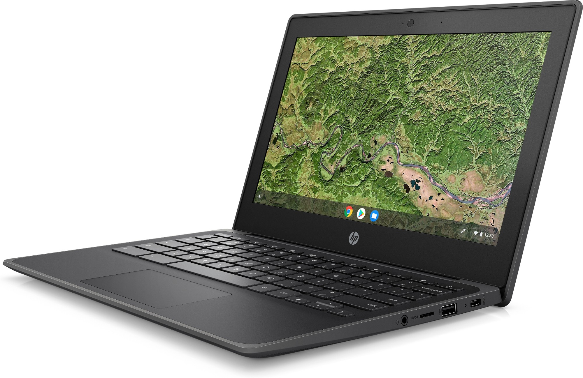 HP Chromebook 11A G8 EE A4-9120C 29.5 cm (11.6") HD AMD A4 4 GB DDR4-SDRAM 32 GB eMMC Wi-Fi 5 (802.11ac) ChromeOS Grey