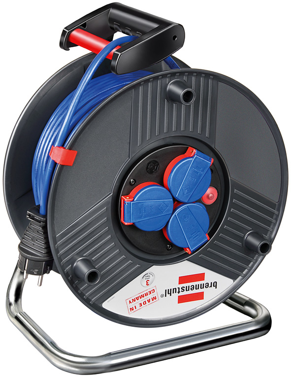 Image of Brennenstuhl 50m AT-N05V3V3-F 3G1,5 power extension 3 AC outlet(s)...