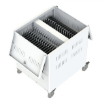 Loxit 7471 portable device management cart/cabinet White