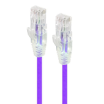 ALOGIC 1m Purple Series Alpha Ultra Slim Cat6 Network Cable, UTP, 28AWG