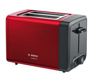 Bosch TAT4P424DE brödrostar 2 skivor 970 W Svart, Röd