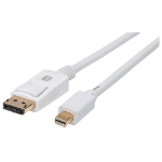 Techly ICOC MDP-030T4K DisplayPort kabel 3 m Mini DisplayPort Wit