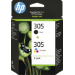 HP 6ZD17AE/305 Printhead cartridge multi pack black + color, 2x120 pages 4ml 120pg + 100pg Pack=2 for HP DeskJet 2710/e/Envy 6020/Envy 6020 e