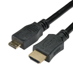 Cablenet 5m HDMI Male - HDMI Male Mini C High Speed+Ethernet 30AWG Black Cable