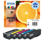 Epson C13T33574011/33XL Ink cartridge multi pack high-capacity Bk,C,M,Y,PBK EasyMail 12,2ml+3x8,9ml+8,1ml Pack=5 for Epson XP 530