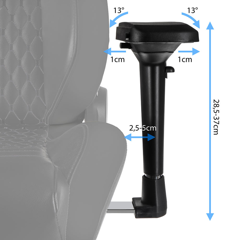 EPIC Real Leather Gaming Chair - Black thumbnail