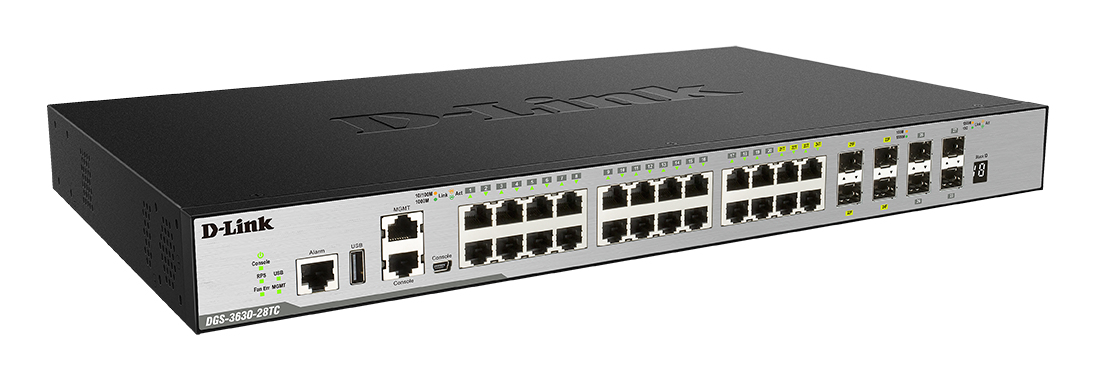 D-Link DGS-3630-28TC/SI 20-Port Gigabit 1U Network Switch