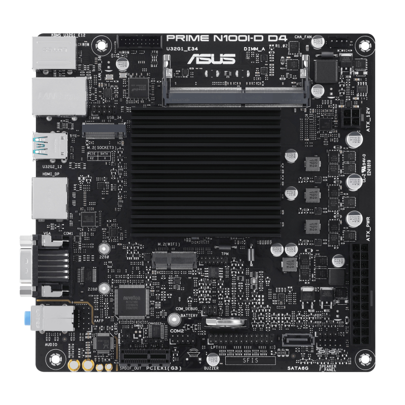 Image of ASUS PRIME N100I-D D4 NA (integrated CPU) mini ITX