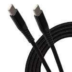 Maplin USB-C to USB-C Cable Braided 60W 2m Black