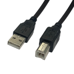 Videk USB 2.0 A to B Cable Black 2Mtr