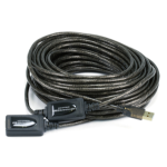 Monoprice USB 2.0/USB 2.0, M/F, 19.812 m USB cable 780" (19.8 m) USB A Black