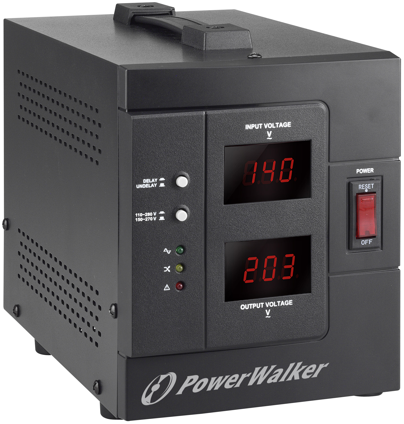 PowerWalker AVR 2000/SIV voltage regulator 2 AC outlet(s) 230 V Black