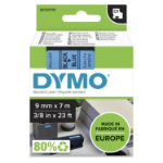 Dymo 40916/S0720710 DirectLabel-etikettes black on blue 9mm x 7m for Dymo D1 6-12mm/19mm/24mm/9-12mm/9-19mm