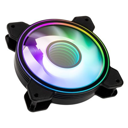 UMBRA VOID PRO 120MM KOLINK INTERNATIONAL COPORATION Umbra Void Pro 120mm ARGB PWM Case Fan - Black