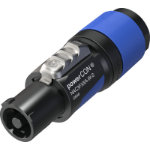 Neutrik NAC3FXXA-W-S wire connector powerCON Black, Blue