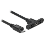 DeLOCK 85245 USB cable USB 2.0 0.25 m Micro-USB B Black