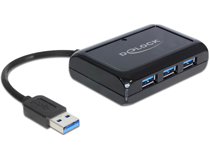 Image of DeLOCK 62440 interface hub 5000 Mbit/s Black