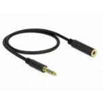 DeLOCK 85795 audio cable 0.5 m 4.4mm Black