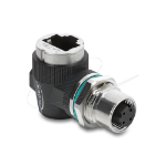 DeLOCK 90665 cable gender changer D-coded 4 pin RJ-45 Black
