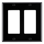 Leviton 80409-E wall plate/switch cover Black