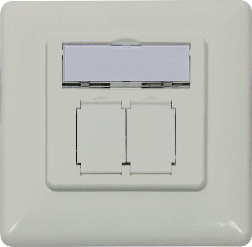 EU Product - Keystone Modultrger UP Dosen fr 2xTP-Modul Reinweiss designfhig UAE thumbnail
