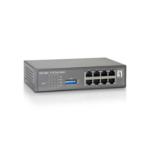 LevelOne 8-Port Fast Ethernet PoE Switch, 8 PoE Outputs, 65W