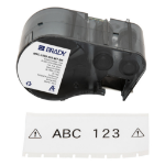 Brady M5C-1500-595-WT-BK printer label Black, White Self-adhesive printer label