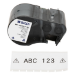 Brady M5C-1500-595-WT-BK printer label Black, White Self-adhesive printer label
