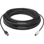 Logitech GROUP 15m Extender Cable PS/2 cable 6-p Mini-DIN Black