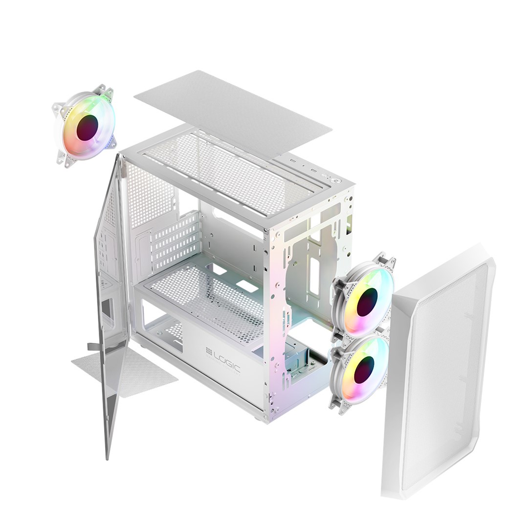 LGC Logic PORTOS ARGB MINI USB 3.0 Case White