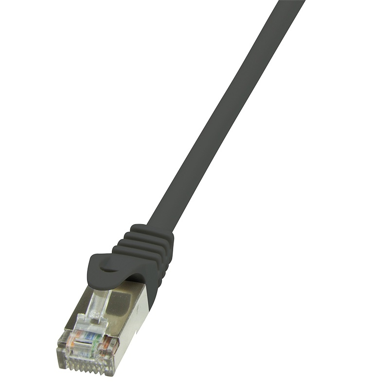 Image of LogiLink 0.5m Cat.6 F/UTP RJ45 networking cable Black Cat6 F/UTP (FTP)