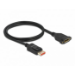 DeLOCK DisplayPort extension cable panel-mount 8K 60 Hz 1 m