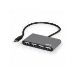 Port Designs 900128 interface hub USB 2.0 480 Mbit/s Black